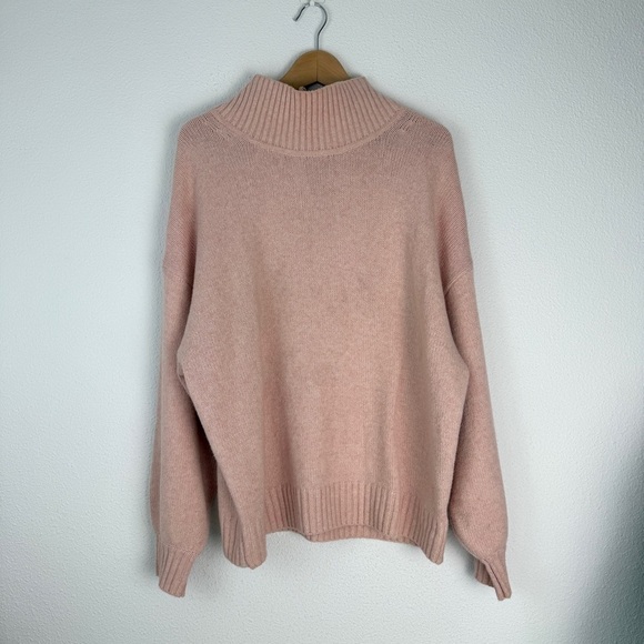 GAP Women’s Cashsoft Mockneck Sweater Knitwear Large Soft Pink - Picture 3 of 8